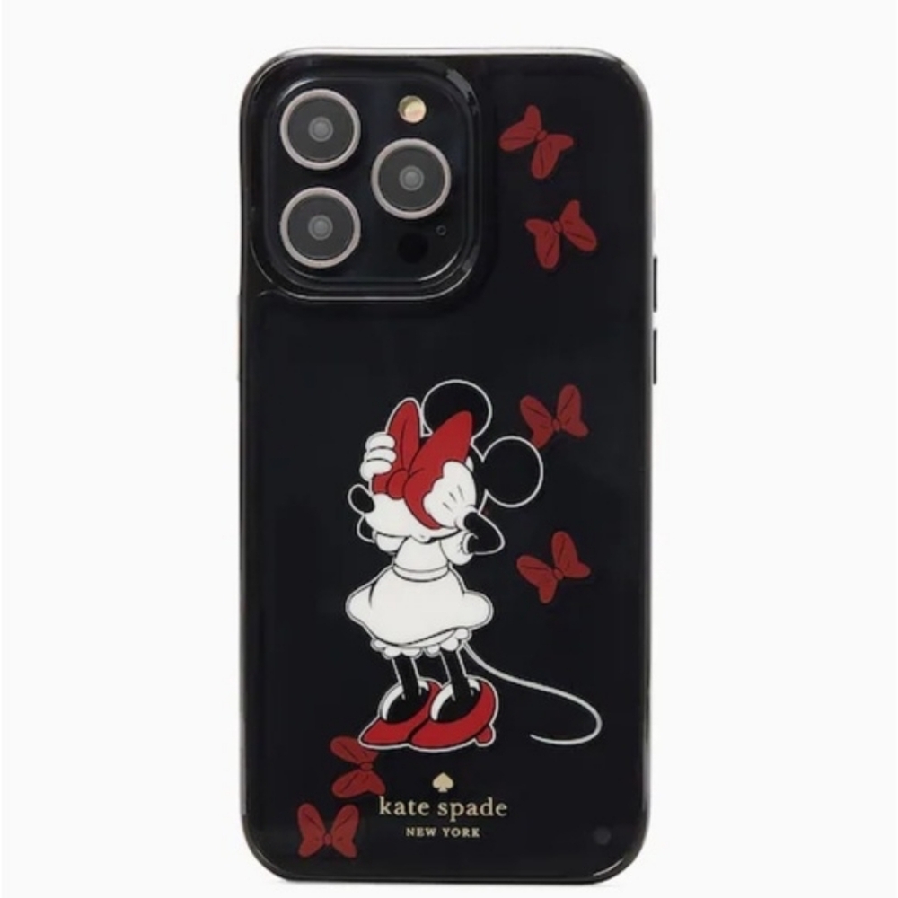 Disney x Kate Spade New York Minnie Mouse Bow Liquid Resin Case iPhone 14 Pro